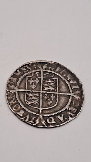 1569 Elizabeth I Silver Sixpence