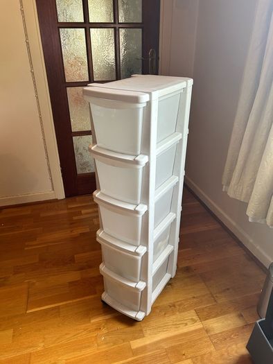 5 drawer storage unit