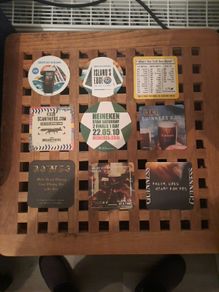 Selection of beer mats