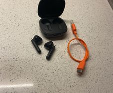 JBL wave flex earbuds with charging cable