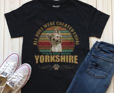 1 design 32 versions dogs all dogs are created equal then god made t-shirts