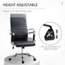Vinsetto Ergonomic Office Chair High Back Black Image 2