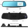 2 channel Dashcam + Reversing Camera in Rearview Mirror DVR Car Black Box Image 8