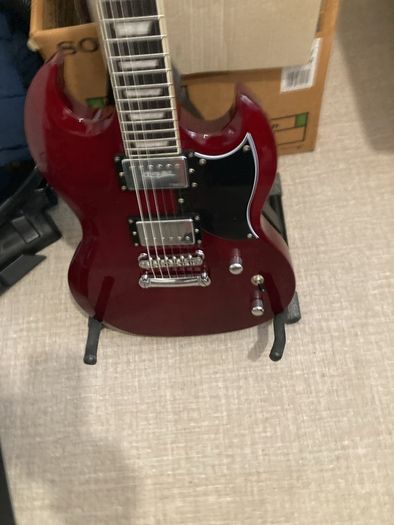 Harley Benton DC-Custom 2 Cherry Guitar
