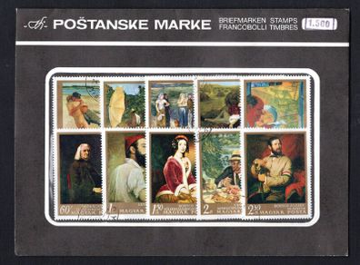 Hungary (Magyar Posta)  Paintings in the National Gallery Pack of Commemorative Stamps