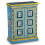 Sideboard Solid Mango Wood Turquoise Hand Painted Image 5