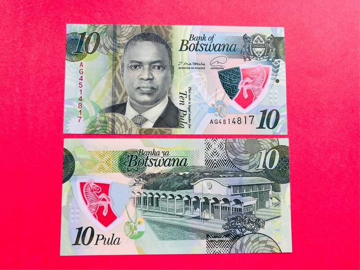 Botswana   10 Pula  2020   Pick  36a. POLYMER / PLASTIC  ( Uncirculated )