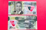 Botswana   10 Pula  2020   Pick  36a. POLYMER / PLASTIC  ( Uncirculated )