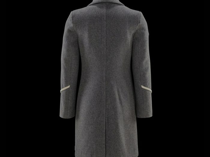 Swan wool rich grey coat size M