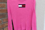 Vintage Y2K Tommy Hilfiger Ribbed Sweater Womens Large L Cropped