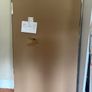 Brushed Brass Glass Shower Panel 1200mm Image 2