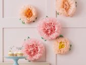 Tissue Paper Flowers Decoration Afternoon Tea Party 5 Pack