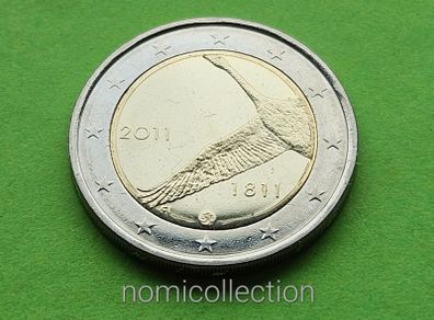 Finland 2011 year Uncirculated 2 Euro coin.