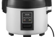Commercial Rice Cooker, 45-Cup Rice Cooker, 9 Liter Large Rice Cooker and Warmer with Nonstick Inner Pot, Fast Cooking and 12-Hour Keep Warm