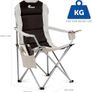 Padded Camping Chairs - Set of 2 Deluxe Folding Chairs with Cup Holder and Side Pockets Image 2