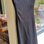COS black satin bias cut dress Image 2