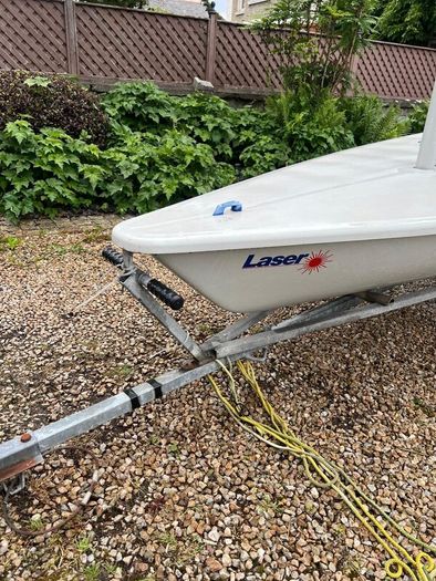 Laser sailing boat