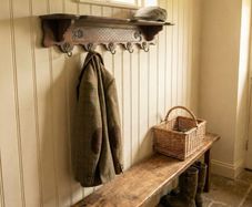 Coat rack hanger and hat shelf