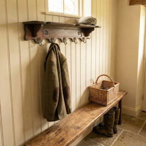 Coat rack hanger and hat shelf