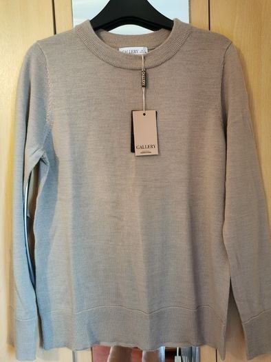 BNWT - GALLERY camel merino blend cardigan UK 10