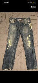 Diesel Mharky Slim Skinny Cropped Jeans Size W 36/32 brand new with tag made in Italy
