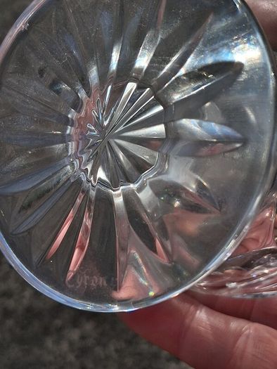 Tyrone Crystal Cut Glass Milker and Sugar Bowl