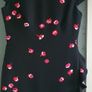 Kate Spade black falling floral ruffle detail dress with pink/red petals Sz 4 (Fit 10 UK) - Rrp 398 Dollars Image 8