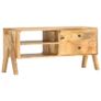 TV Cabinet 97x35x47 cm Solid Mango Wood Image 10