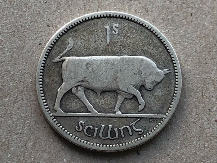Irish silver one shilling