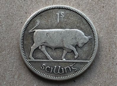 Irish silver one shilling