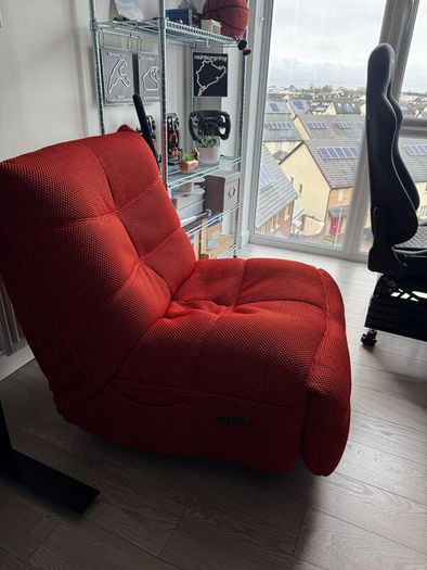 Sonic Red Power Gliding Gaming / Recliner Chair