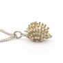 Vintage 925 Silver Cute Hedgehog Necklace Image 6
