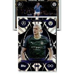 Match Attax Erling Haaland IN3 & 408 Trading Cards Manchester City NM