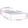 Bed Frame without Mattress Black 90x190cm Single Velvet Image 4