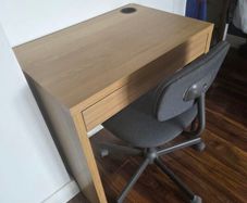desk and chair