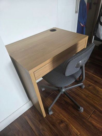 desk and chair