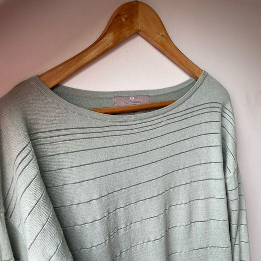 Paul Costelloe Living Studio Mint Green Knit Jumper Size Medium
