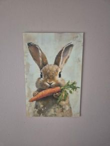 Vintage Bunny Canvas Poster