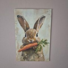 Vintage Bunny Canvas Poster