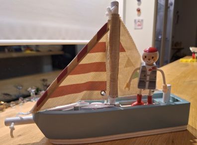 Little Town Wooden Sailing Boat Set