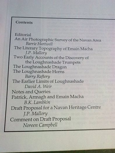 Emania Bulletin of the Navan research group Ireland No. 2 1987 Armagh History