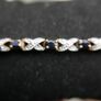 Sterling Silver 925 Bracelet Gold Plated CZ and Blue Sapphire Image 10