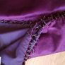 Paoletti Vigo Plum Velvety Decorative Throw  with Crystal Beaded Edges Image 5