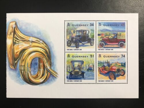 2008 Guernsey Centenary of the Model T Ford Commemorative Stamp Booklet MNH (MNH)