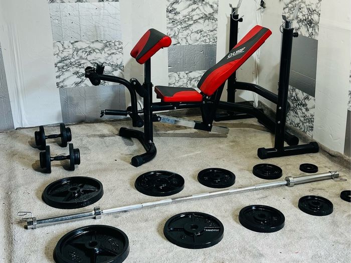Usf Olympic Weight Becnch Weight Barbell Dumbbells