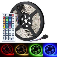 5M RGB LED Strip 5050 60led/m+44 keys IR Remote controller Kitchen
