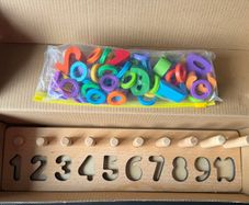 Jaques of London Wooden "Count & Stack" Montessori Educational Toy
