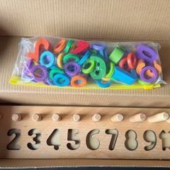 Jaques of London Wooden "Count & Stack" Montessori Educational Toy