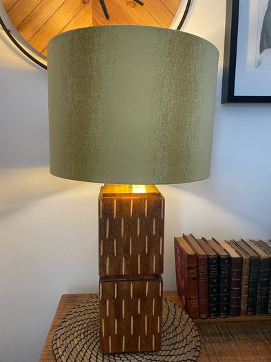 Large wooden lamp