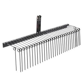 Tow Behind Landscape Rake 72"/183 cm Lawn Dethatcher Rake with 32 Steel Tines